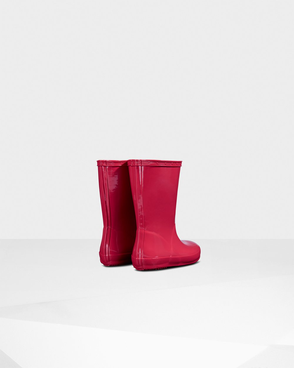 Botas de Lluvia Hunter Niños - Original First Classic Gloss - Rosas - UBTWMJF-84